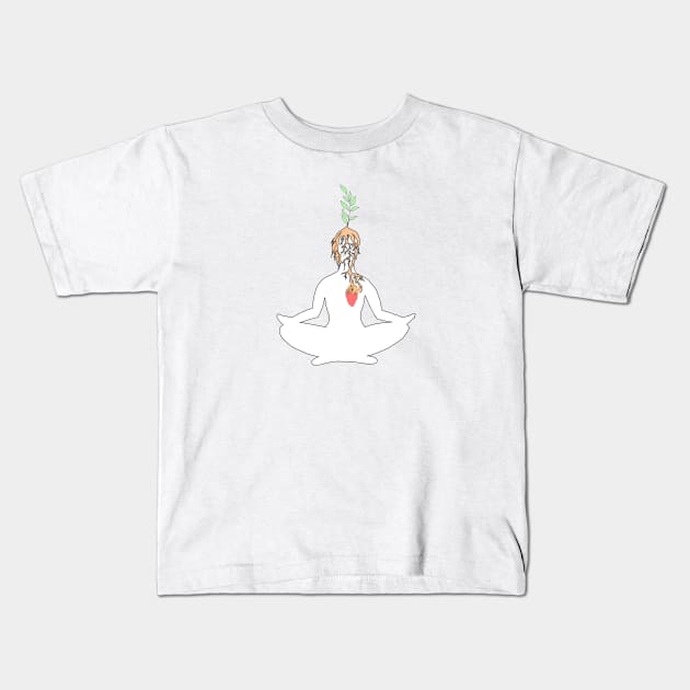 Meditation Kids T-Shirt by DarkoRikalo86